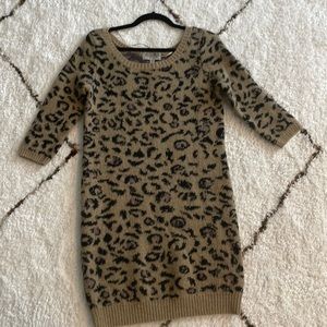 Urban Outfitters animal print sweater dress